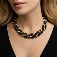 Collana Fraleoni Donna in Argento CL.KATE GOLD NERO - CL.KATE GOLD NERO
